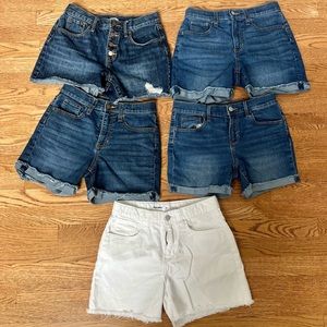 Old Navy Girls Size 14 Denim Shorts Bundle - 5 pairs of shorts!